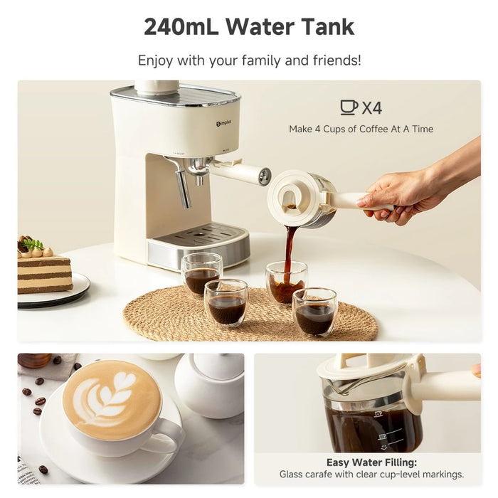 TANK-TYPE COFFEE MACHINE 021 240ML WH BS