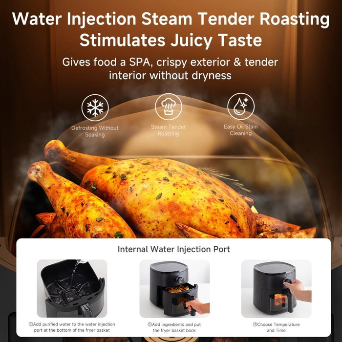 AIR FRYER 023 5L 1300w GRILL WINDOW BK BS
