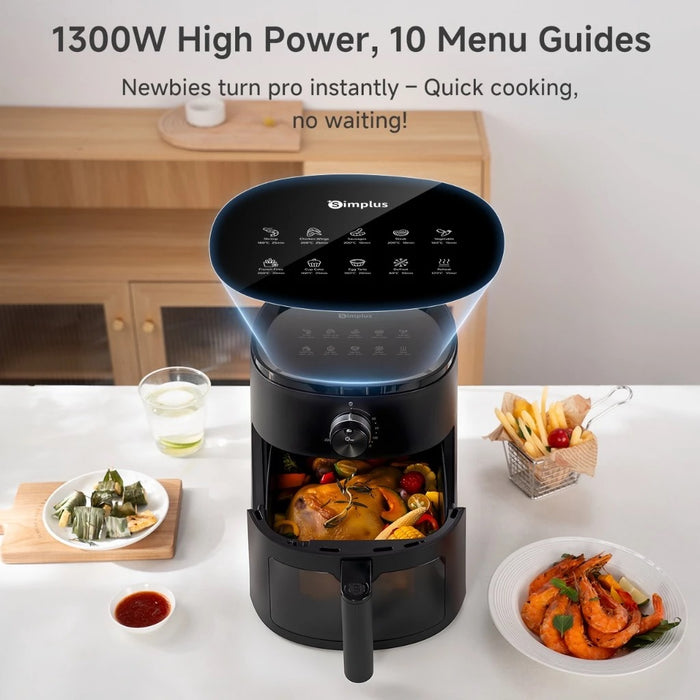 AIR FRYER 023 5L 1300w GRILL WINDOW BK BS