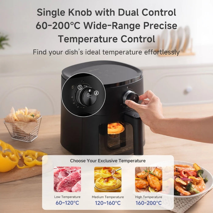 AIR FRYER 023 5L 1300w GRILL WINDOW BK BS