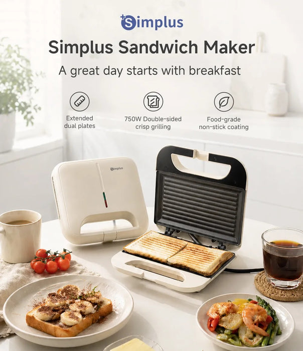SANDWICH MAKER 006 22CM WIDE DUAL PLATES CWH BS