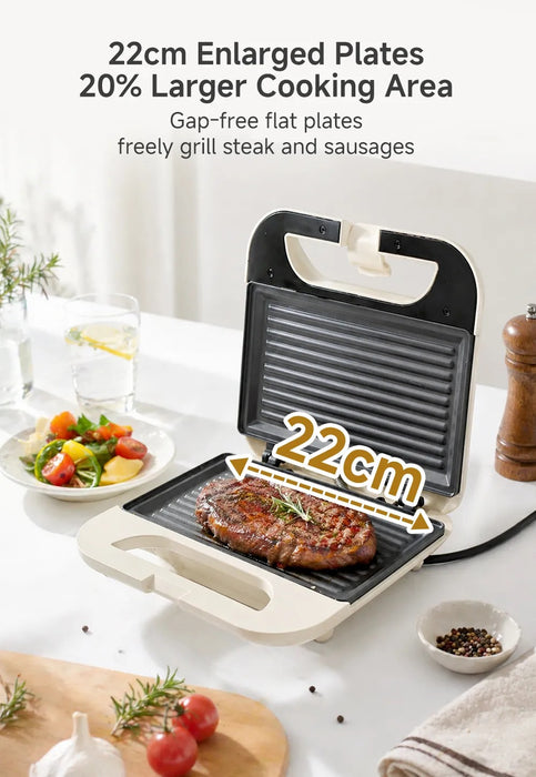 SANDWICH MAKER 006 22CM WIDE DUAL PLATES CWH BS