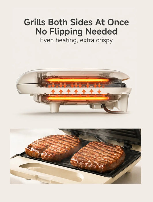 SANDWICH MAKER 006 22CM WIDE DUAL PLATES CWH BS