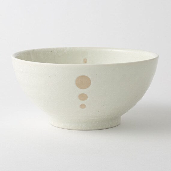 NOODLE BOWL SANUKI DOT WH D18.5XH8.8