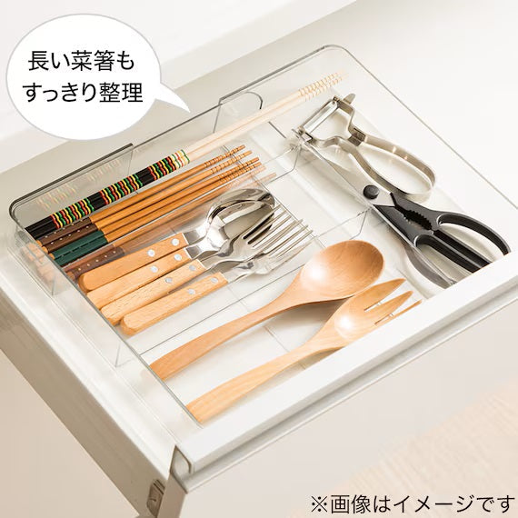 2 WAY EXTENSION CUTLERY TRAY CL N-BLANC