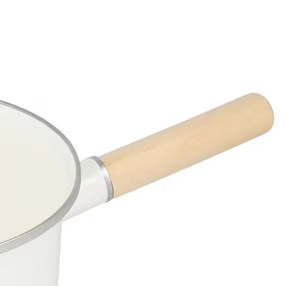 ENAMEL SAUCEPAN 18CM WH