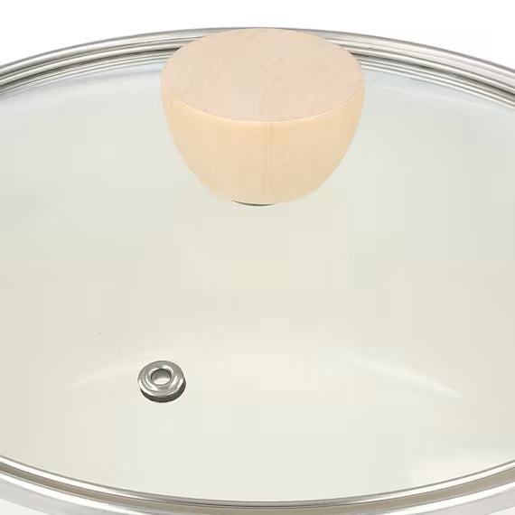 ENAMEL CASSEROLE 20CM WH