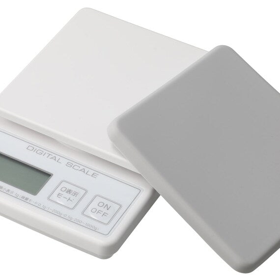 KITCHEN SCALE 3KG SQ W/COVER GY