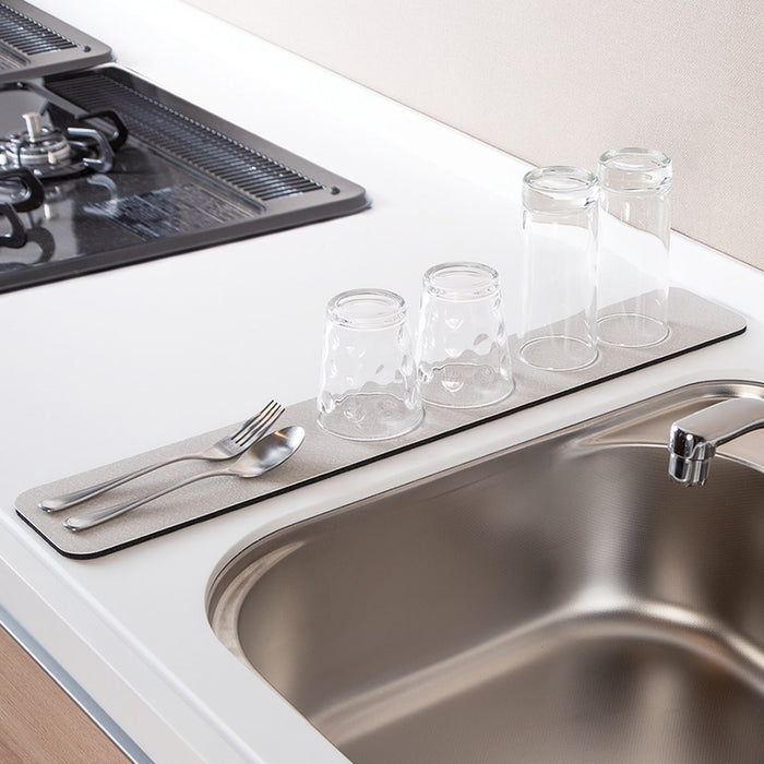 DISH DRYING MAT WITH DIATOMITE POWDER 10X60 LGY