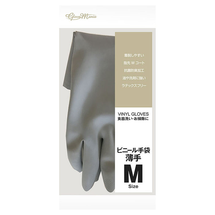VINYL GLOVES THINNESS M GY