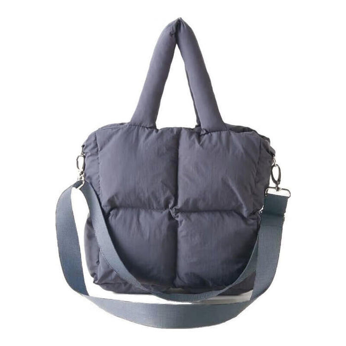 SINGLE SHOULDER BAG SQUARE QUILTED DGY