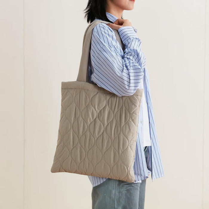 SINGLE SHOULDER BAG WAVE QUILTED LMO