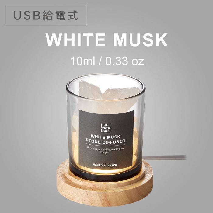 AROMA STONE WITH WOOD LIGHT BASE SET RF02