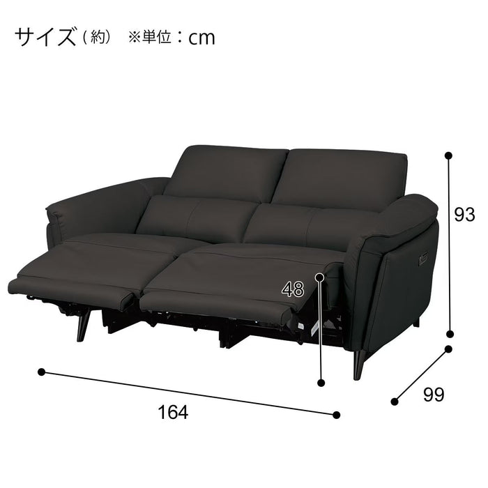 2M ELECTRIC 2P SOFA LS02 NW BK