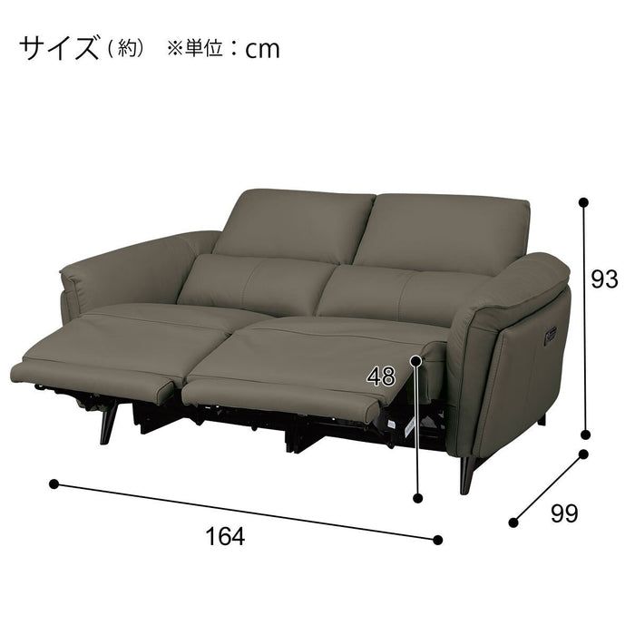 2M ELECTRIC 2P SOFA LS02 NW DGR