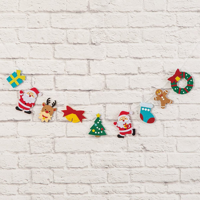 CHRISTMAS BANNER SANTA FRIENDS N2GL