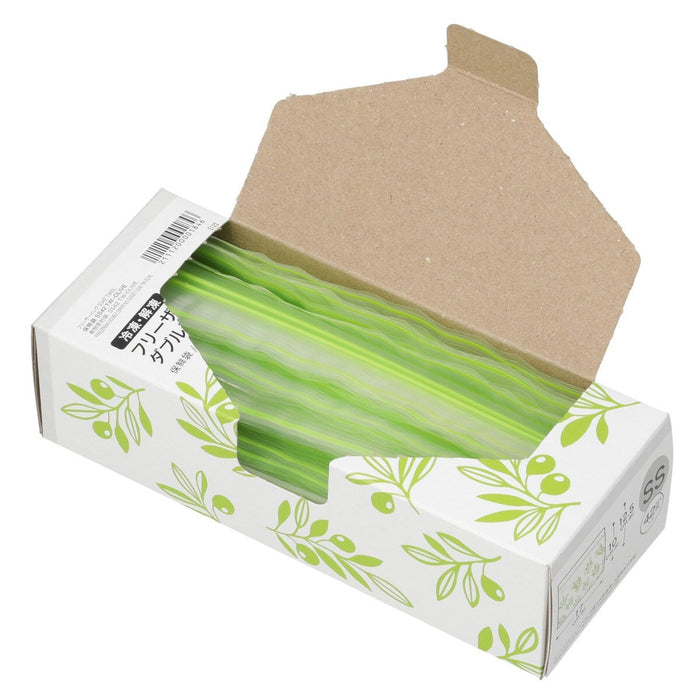 FREEZERBAG DOUBLE ZIPPER NO GUSSET SS42 TW-OLIVE