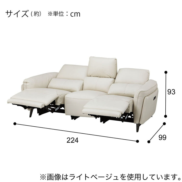 2M ELECTRIC 3 SEATER SOFA LS02 NW DGR