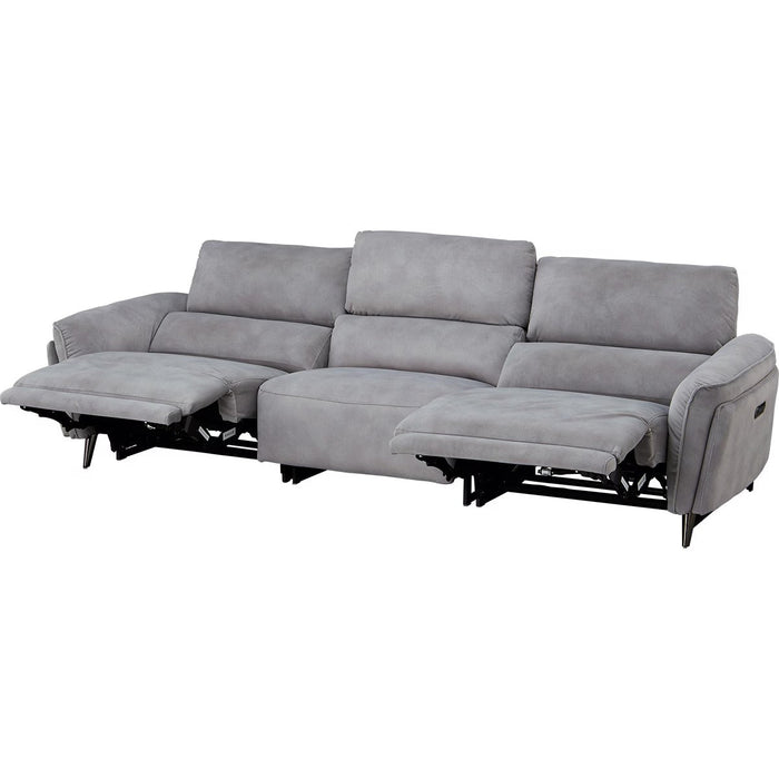 2M ELECTRIC WIDE 3 SEATER SOFA LS02 PEY GY