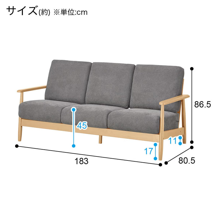 3P SOFA IG01 DGY/LBR