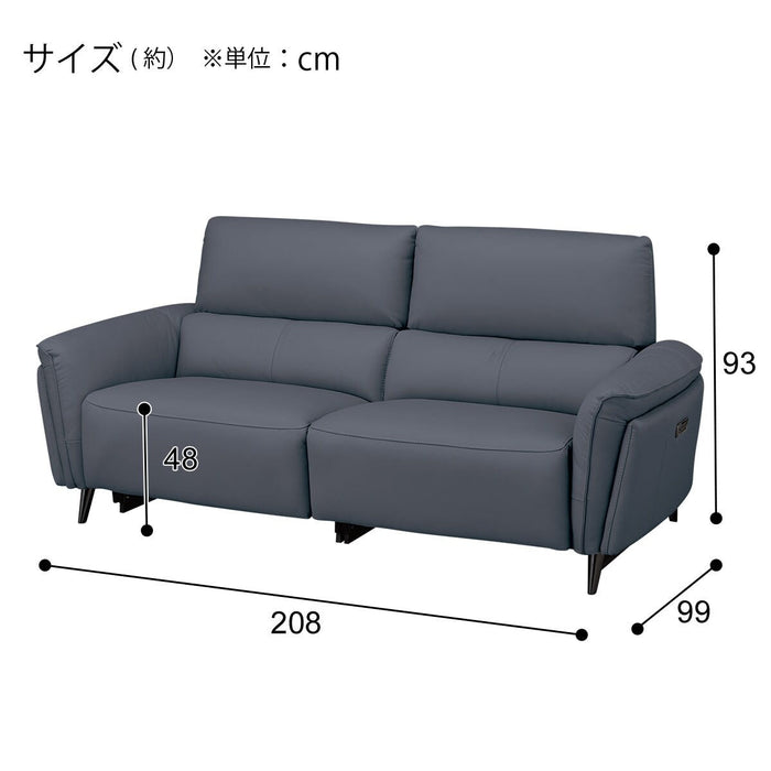2M ELECTRIC 3P SOFA LS02 NW DBL