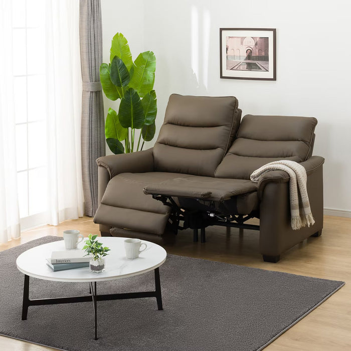 2P ELECTRIC SOFA N-BELIEVA 3 LEATHER BR