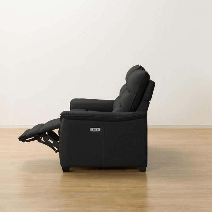 2P ELECTRIC SOFA N-BELIEVA 3 LEATHER BK