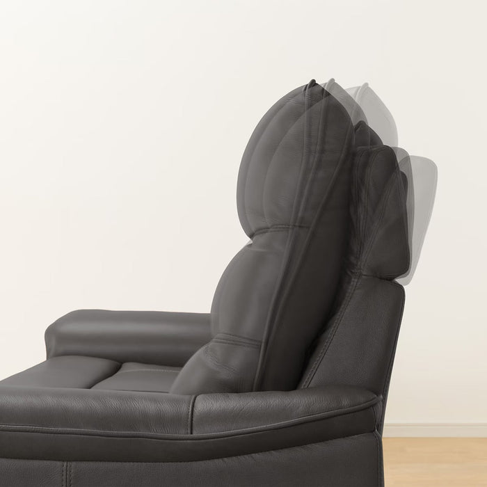 2P ELECTRIC SOFA N-BELIEVA 3 TK-LEATHER DGY