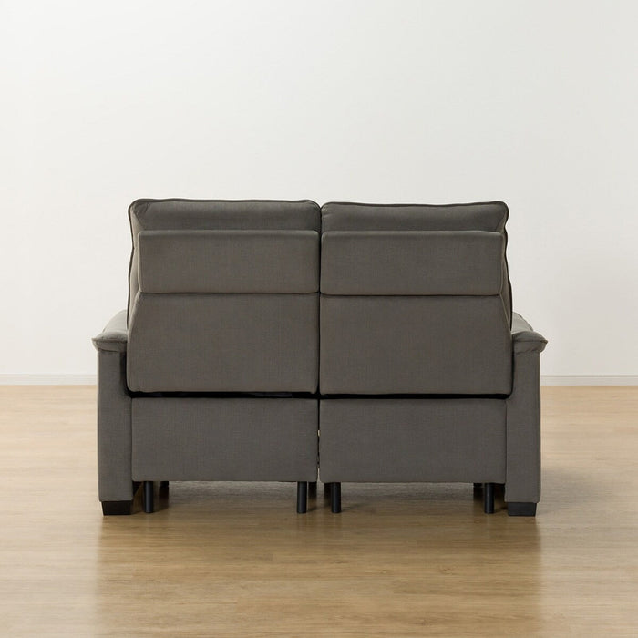 2P ELECTRIC SOFA N-BELIEVA 3 MICROFIBER GY