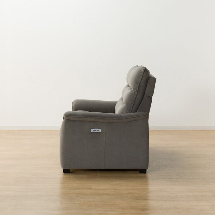 2P ELECTRIC SOFA N-BELIEVA 3 MICROFIBER GY