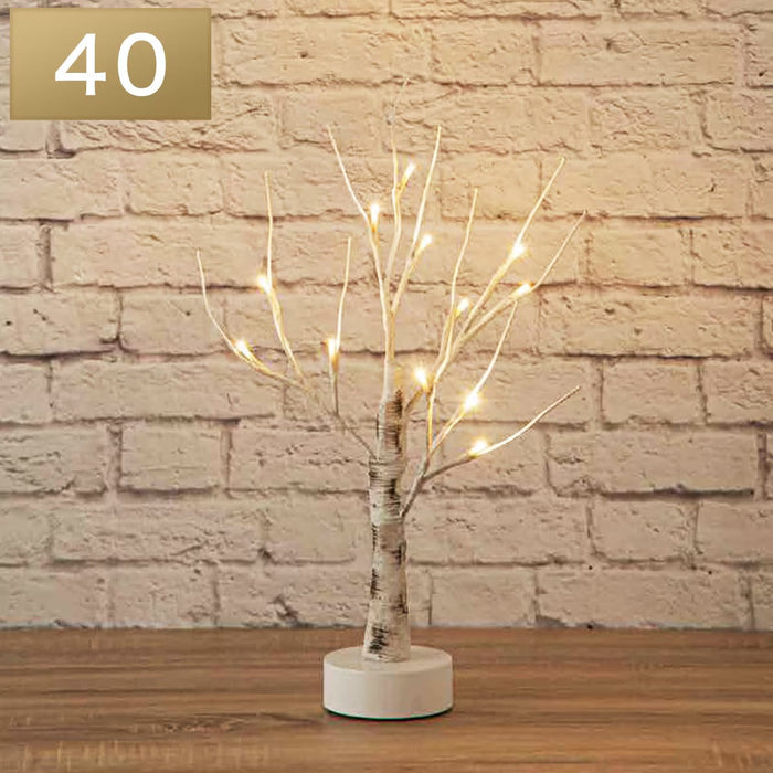 CHRISTMAS LED ORNAMENTS 40CM BIRCH TREE N3BF