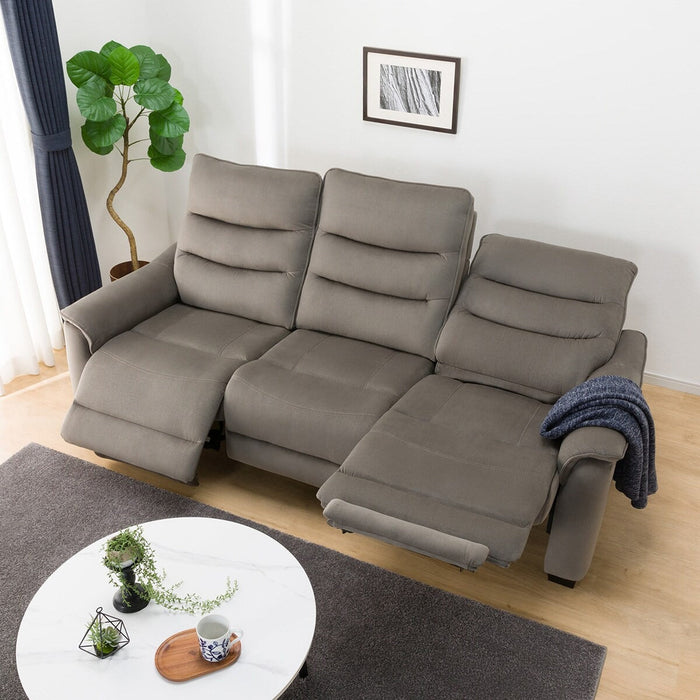 3 ELECTRIC 3P SOFA N-BELIEVA 3 MICROFIBER GY