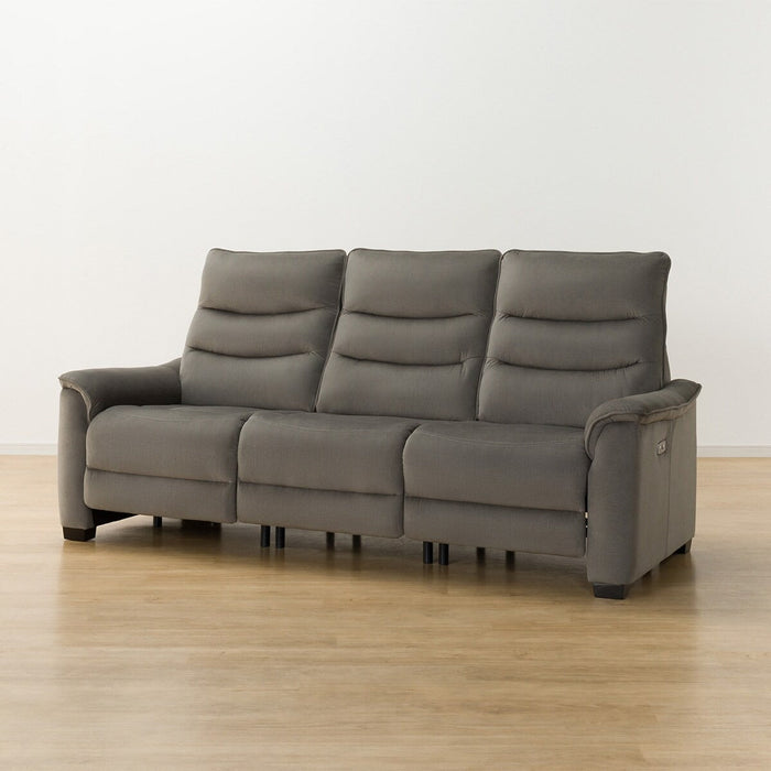 3 ELECTRIC 3P SOFA N-BELIEVA 3 MICROFIBER GY