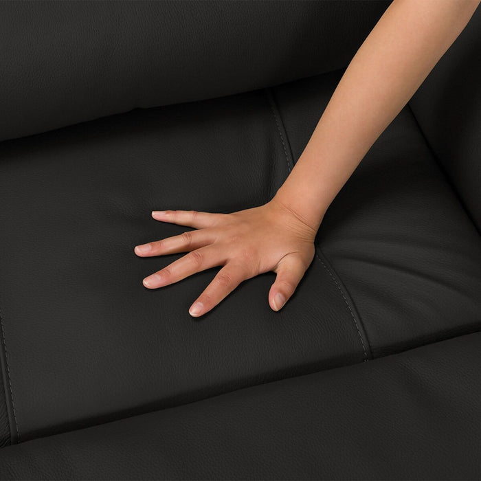 2P ELECTRIC SOFA N-BELIEVA 3 LEATHER BK