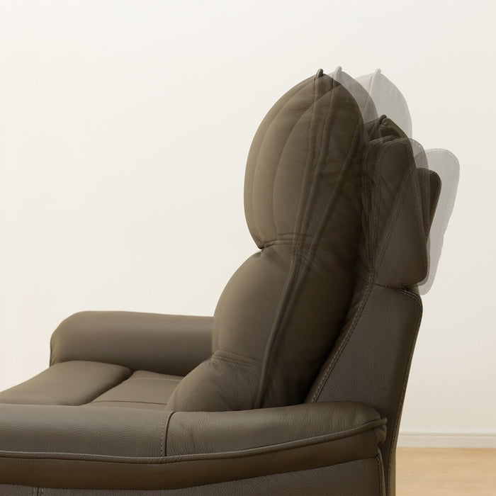 2P ELECTRIC SOFA N-BELIEVA 3 LEATHER BR