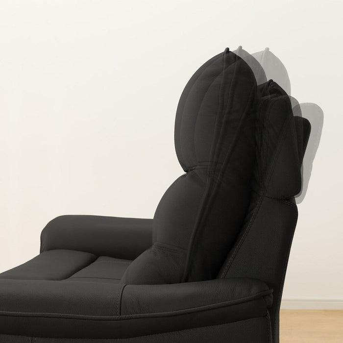 3 ELECTRIC 3P SOFA N-BELIEVA 3 LEATHER BK