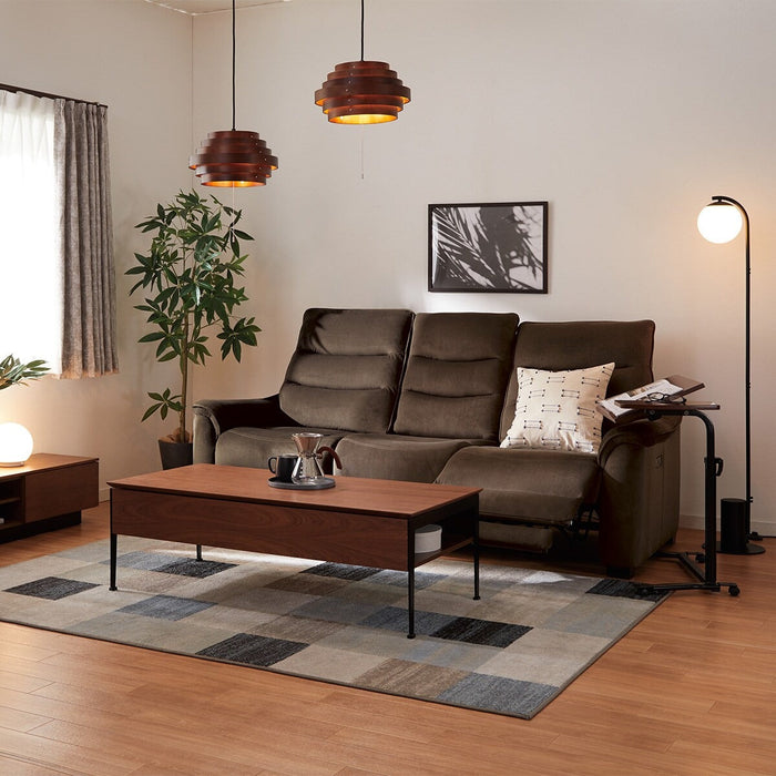 3P ELECTRIC SOFA N-BELIEVA 3 MICROFIBER GY