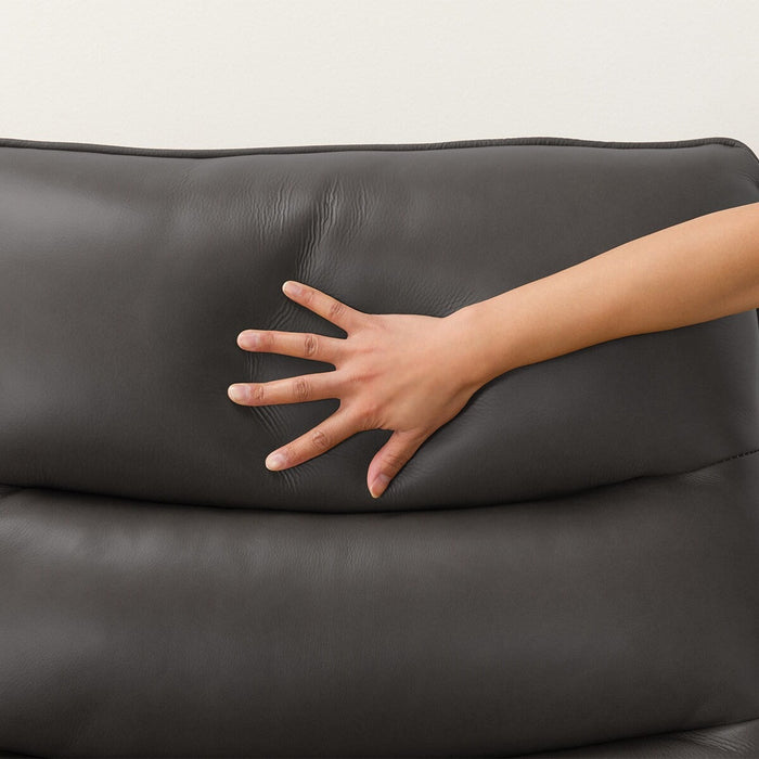 3P ELECTRIC SOFA N-BELIEVA 3 TK-LEATHER DGY