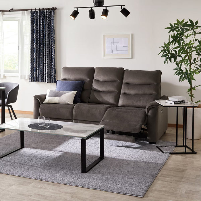 3P ELECTRIC SOFA N-BELIEVA 3 MICROFIBER GY