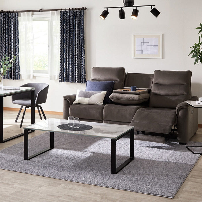 3P ELECTRIC SOFA N-BELIEVA 3 MICROFIBER GY