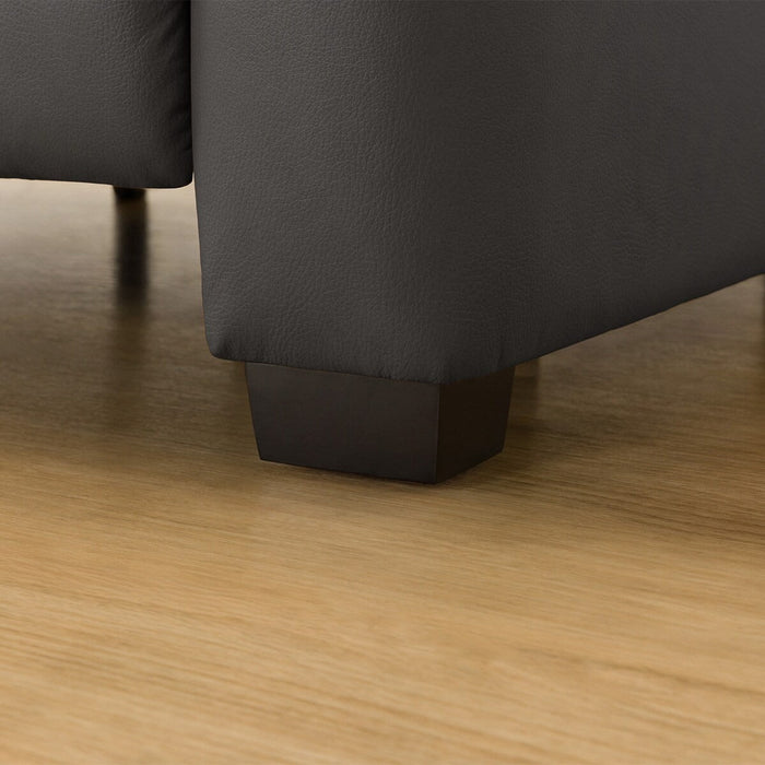 3P ELECTRIC SOFA N-BELIEVA 3 TK-LEATHER DGY