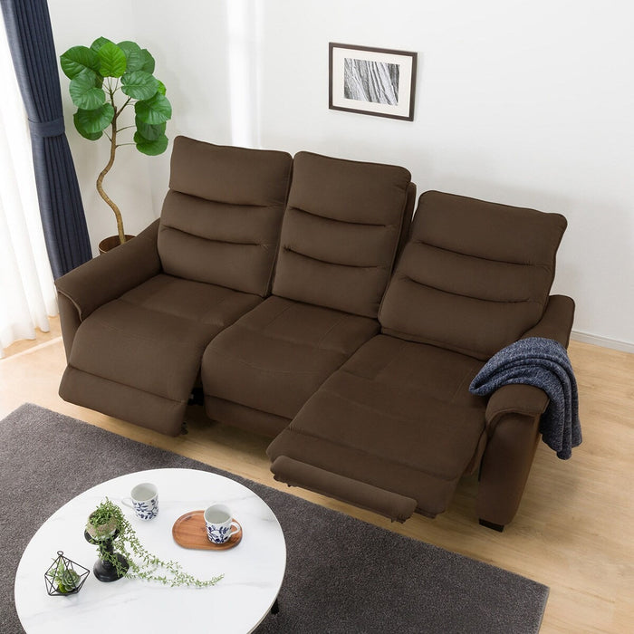 3P ELECTRIC SOFA N-BELIEVA 3 MICROFIBER BR