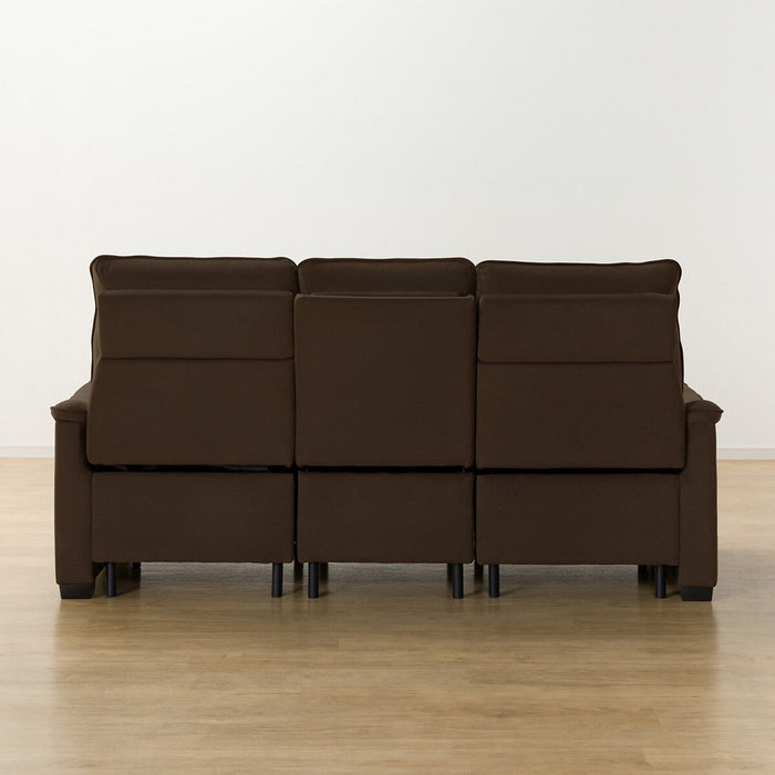 3P ELECTRIC SOFA N-BELIEVA 3 MICROFIBER BR