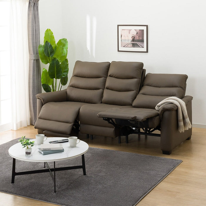 3P ELECTRIC SOFA N-BELIEVA 3 LEATHER BR