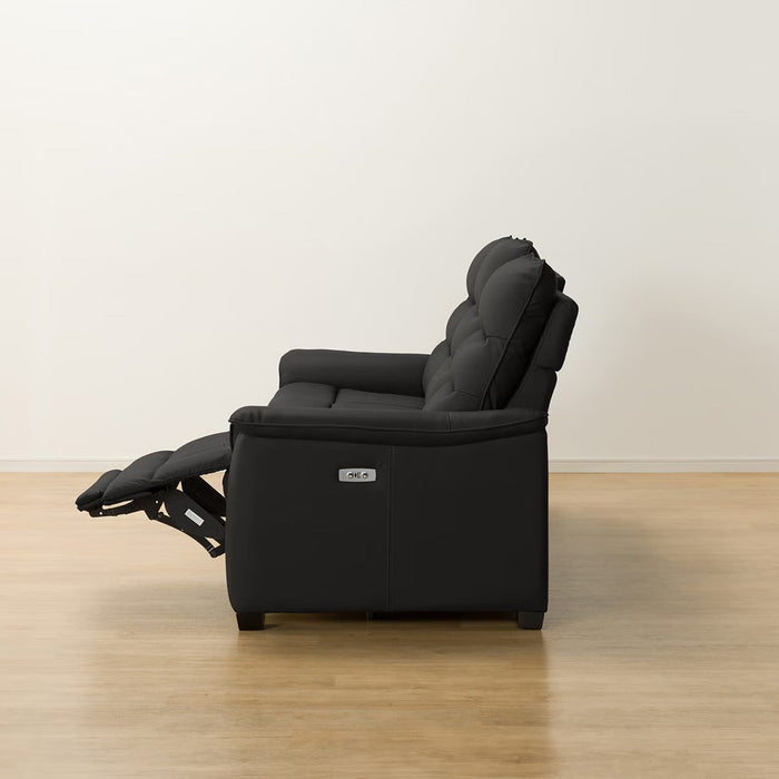 3P ELECTRIC SOFA N-BELIEVA 3 LEATHER BK