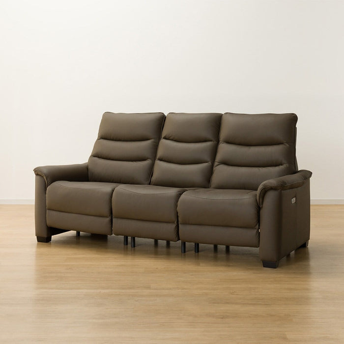 3P ELECTRIC SOFA N-BELIEVA 3 LEATHER BR
