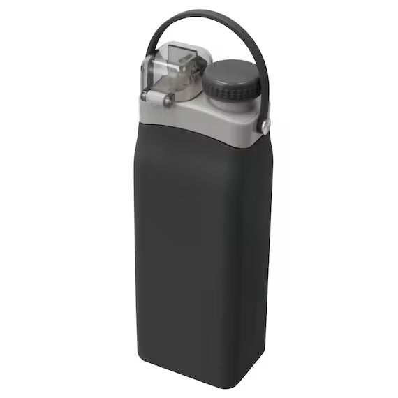 SILICONE FOLDING WATER BOTTLE 600ML DGY