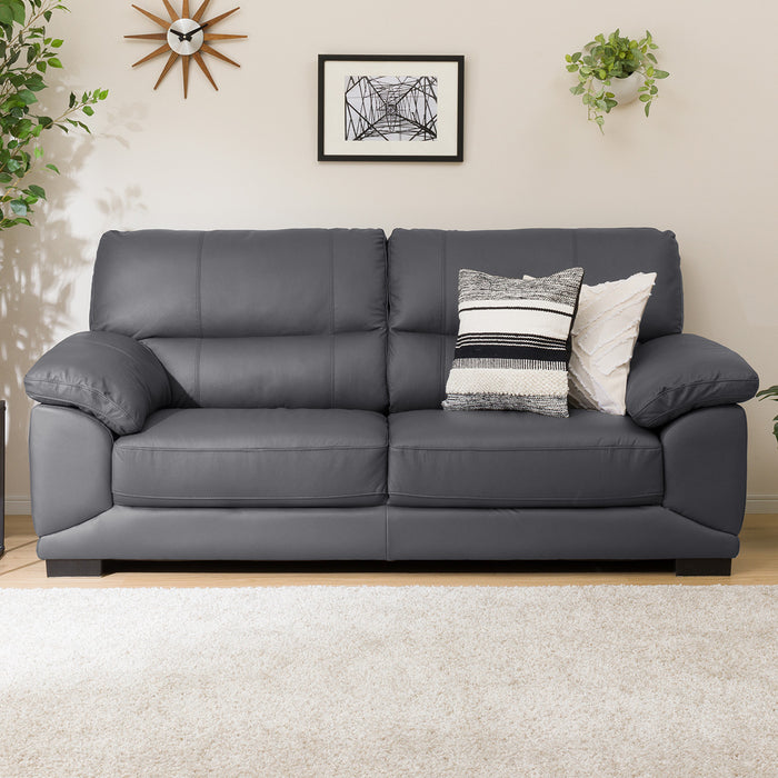 3S-SOFA WALL3-KD LEATHER-C1 GY