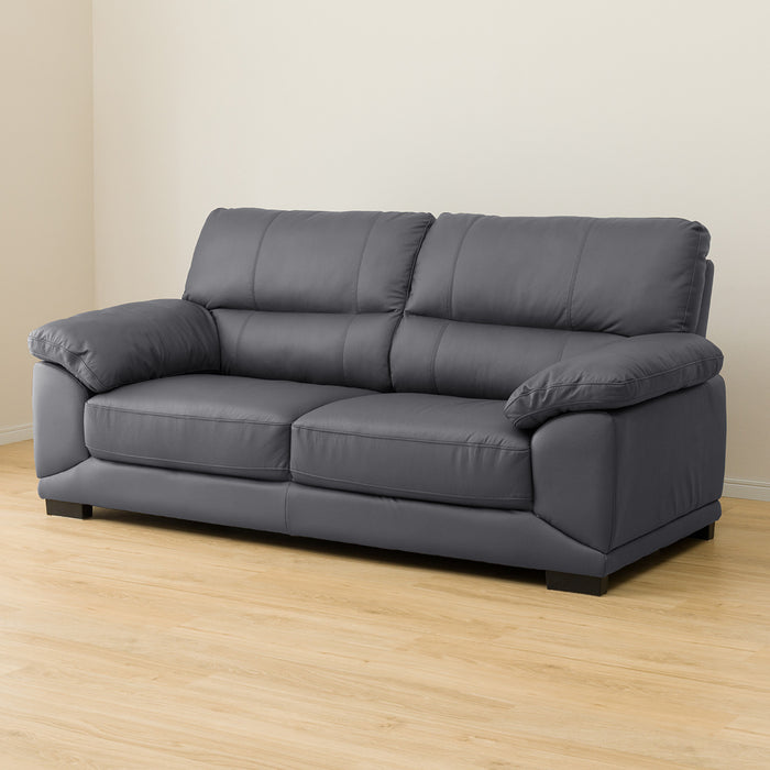 3S-SOFA WALL3-KD LEATHER-C1 GY