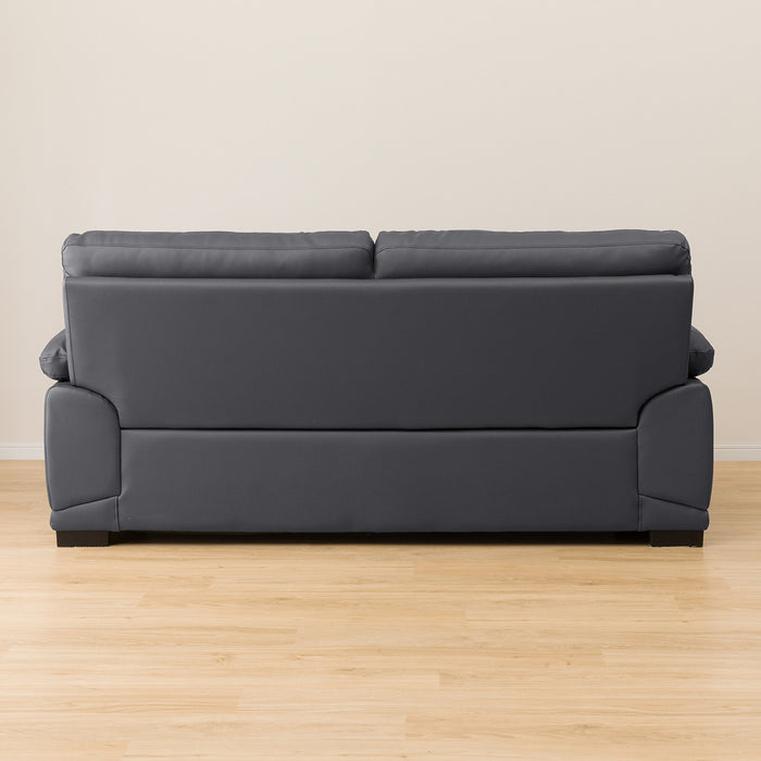 3S-SOFA WALL3-KD LEATHER-C1 GY